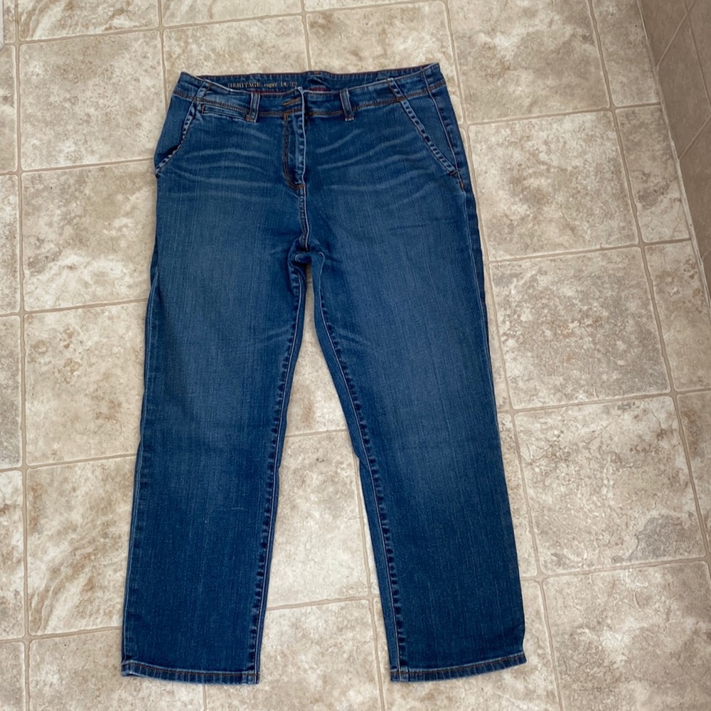 Talbots heritage capri jeans